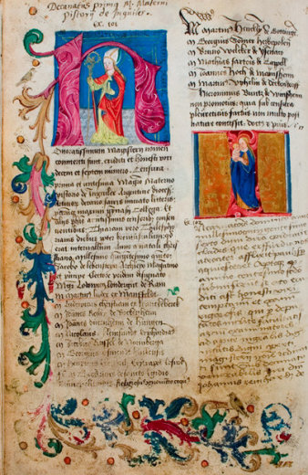 Bild: Eintrag Martin Luthers in das Magisterverzeichnis der philosophischen Fakultät, 1505 © Stadtverwaltung Erfurt / Stadtarchiv Historisches Buch mit Abbildungen