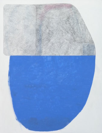 Bild einer weiß-blauen Figur