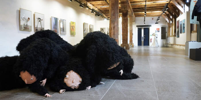 Gespräch mit Künstlerin in der Galerie Waidspeicher