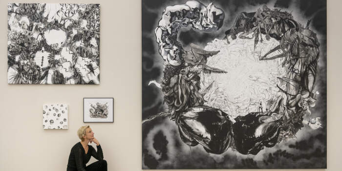 Kunst aus der Partnerstadt Vilnius im Angermuseum