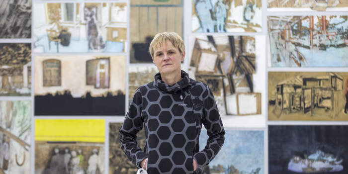 Farbholzschnitte von Uta Zaumseil noch bis 24. April im Angermuseum zu sehen