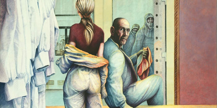 Interner Verweis: Cello-Solo-Konzert in der Ausstellung „Klaus Armbruster. Zwischen den Bildern“