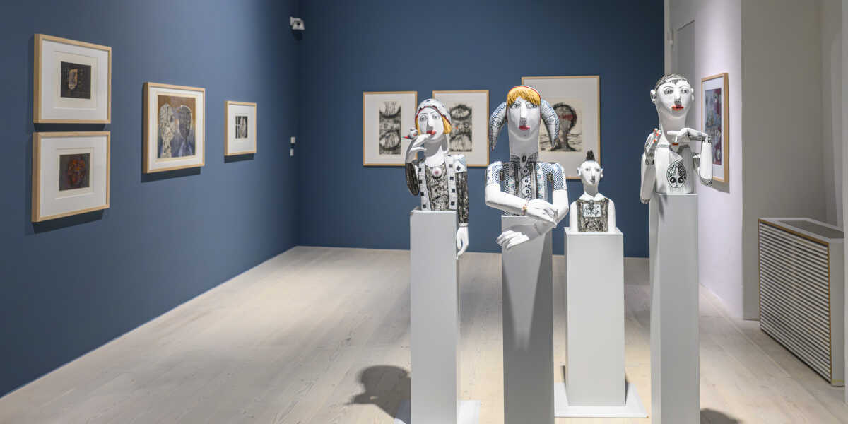 Interner Verweis: Sonderausstellung: „Nur Mut! Eva Bruszis. Wege und Welten einer Künstlerin“, bis 10.01.2027, Angermuseum Erfurt