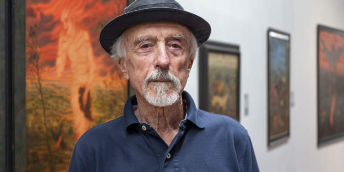 Einblick in die Ausstellung „Arik Brauer. Phantastisch-Realistisch. Ein Lebenswerk“