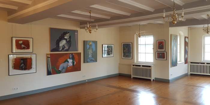 Künstlergespräch mit Jost Heyder in seiner Ausstellung im Schloss Molsdorf