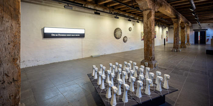 Impressionen der Ausstellungsreihe „StipVisite. Landesstipendiaten für Bildende Kunst Thüringen“