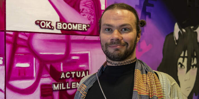 Gespräch mit Götz Sophie Schramm in der Galerie Waidspeicher